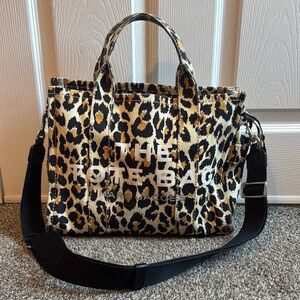 Marc Jacobs Brown and Black Leopard Print Tote Medium
